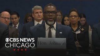 Mayor Brandon Johnson speaks at congressional hearing on immigration policies