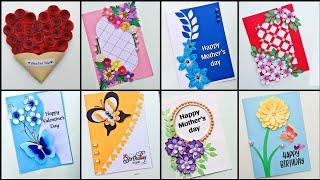 Mother's day 8 Greeting card ideas | Handmade greeting card idea | greeting card pattern ideas