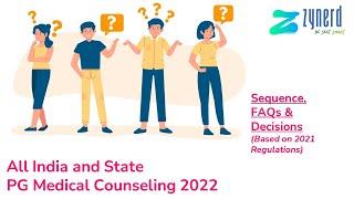 NEET PG 2022 - All India & State Counselings - Sequence of Counseling & Eligibility