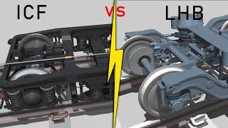 ICF Bogie vs LHB bogie explained