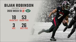 Bijan Robinson Week 13 | Every Run, Target, and Catch @ New York Jets | 2023 NFL Highlights