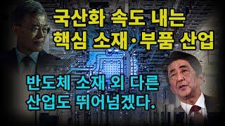 속도 내는 한국의 저력,  반도체 소재 국산화 작업, 다른 소재·부품도 국산화 진행! 위기 맞은 일본