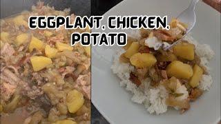 Recipe: How To Make Kidsproof dinner Eggplant, Chicken, Potato | CWF