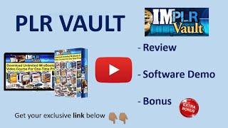 IM PLR Vault REVIEW & DEMO & Bonus