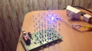 Arduino NANO. LED cube 4x4x4 (MP1051 from masterkit.ru)