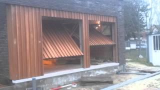 Porte garage mur en bois - Doorsystems.be