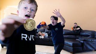 The Coin Heist! Ethan and Cole Nerf Battle Vs Parents In Real Life