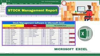 Stock Management Report in MS Excel || Excel Data Entry || AR Computer Guide