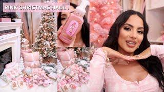 PINK CHRISTMAS DECOR HAUL 2023 | Bath & Body Works, Candles, Ornaments, kitchen decor & More!