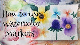 Watercolor Tutorial for Beginners: How to Paint Easy, Fun Flowers with Watercolor Markers