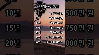 2025 예상 퇴직금