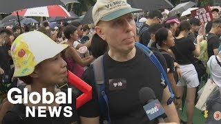 Canadians join pro-democracy protest in Hong Kong