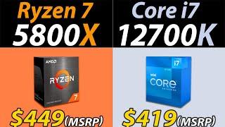 Ryzen 7 5800X Vs. i7-12700K | How Much Performance Difference?