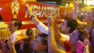 Welcome 2 National Football Team on the Zagreb Central Square after Mundial 2018 Russia - July 16th