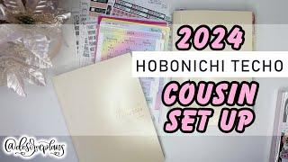 NEW! HOBONICHI COUSIN SET UP | 2024 PLANNER | ALL THE STICKERS!