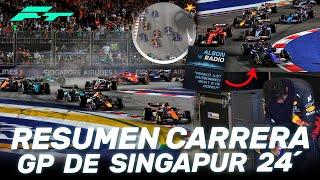 BOMBAZO de COLAPINTO, CHECO SIN BEBIDA, un HEROICO ALONSO y NORRIS – RESUMEN GP de SINGAPUR F1 2024