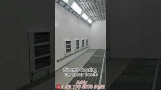Electric heating system car spray paint booth. #paintbooth #spraybooth #carpainting #dryingroom
