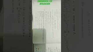 Fundamental for integration #math #theorem #study