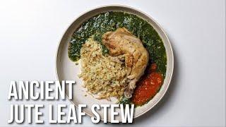 Ancient Jute Leaf Stew - Egyptian Molokhia Recipe