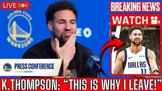 URGENT! Klay Thompson FINALLY REVEALS why chose the Mavericks over the Warriors | Warriors News