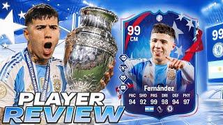 FULLY UPGRADED! 99 COPA AMERICA PATH TO GLORY ENZO FERNÁNDEZ PLAYER REVIEW - EA FC 24 ULTIMATE TEAM