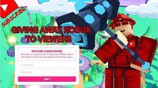 LIVE PLS DONATE RAISING ROBUX FOR MY NEXT STREAMS!!! (TTS GIFTS)