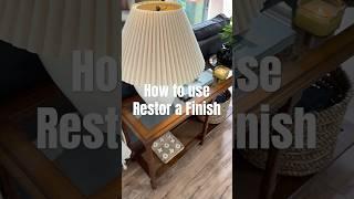 How to use Restor a finish to vintage wood furniture - $20 sofa table from Facebook marketplace
