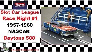 Monster Hobbies 1/32 scale Carrera Digital Slot Car League - 1957-1960 NASCAR Daytona 500 - Race #1