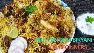 Mutton Dum Biryani Recipe for Beginners #Easy #Tasty #PerfectRecipe by Na Vanta Mi Inta