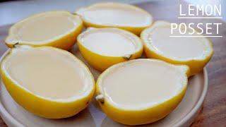 Lemon Posset  - Only 4 ingredients - Fresh and Easy Lemon Dessert