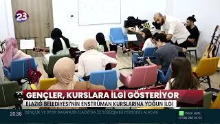 ELAZIĞ BELEDİYESİ’NİN ENSTRÜMAN KURSLARINA YOĞUN İLGİ