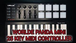 How To SetUp Worlde Panda Mini 25 Key Midi Controller