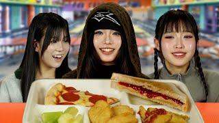 Japanese Highschoolers Try American School Lunch for the First Time