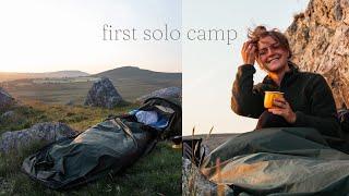 first SOLO WILD CAMP || & tips to feel more confident going solo