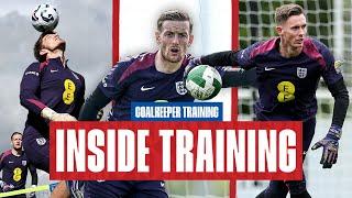 Claiming Crosses, Shot-Stopping and Head Tennis, Pickford, Pope and Henderson | Inside Training GK