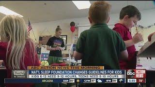 National sleep foundation changes guidelines for kids