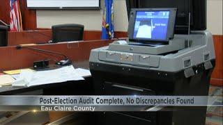 Post-election audit complete, no discrepancies found in Eau Claire County municipalities