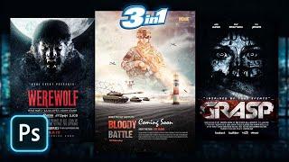 Free Movie Poster Template For Photoshop | Horror Movie Poster