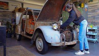 Démarrage en 6 volts de ma 2CV et fin de la mécanique #AZAM VII