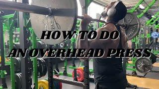 HOW TO DO AN OVERHEAD PRESS | TACTICAL GAINZ