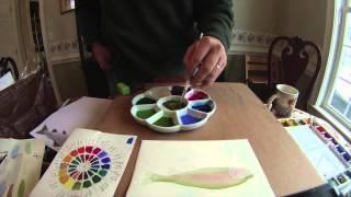 Painting a Rainbow Trout