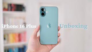  iPhone 16 Plus Teal / Aesthetic Unboxing