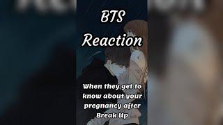 BTS Reaction  (when they get to know about your pregnancy after Break Up)