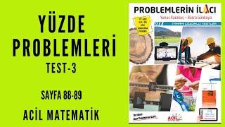 PROBLEMLERİN İLACI SORU BANKASI (Acil Matematik-Sayfa 88-89)