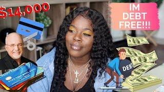 HOW I PAID OFF $14,000 in CREDIT CARD DEBT! IM DEBT FREE!! MONEY MONDAY|| TheAdeTomi