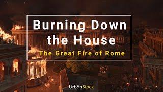 The Great Fire of Rome Stock Footage