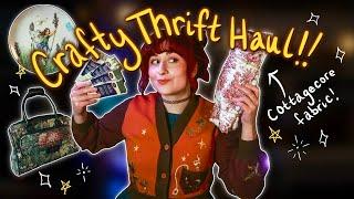 What I Found at 4 Thrift Stores in 6 Hours! - Crafty Fairycore Thrift Haul & Thrift w/ Me! ‍️