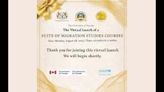 The Virtual Launch for Suite of Migration Studies Courses