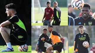 ARSENAL last Training today!Preparation to face Man City| Saka, Odegaard,Partey looking sharp..