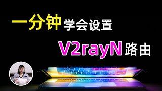 小白看油管系列！V2ray免费教学，简单易懂，最新版V2rayN 路由设置，分流功能一键设置【CC字幕】